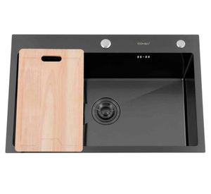 Lavaplato 22x46x70 cm MDS7046 negro Domsa