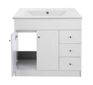 Mueble vanitorio 120 cm B120PHD-B+P-120 blanco Domsa