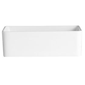 Lavamanos sobreponer 12x37x23.5 cm blanco