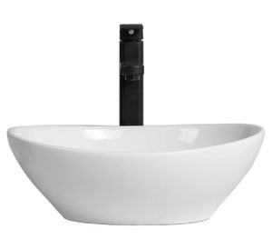 Lavamano sobreponer 41 cm loza blanco