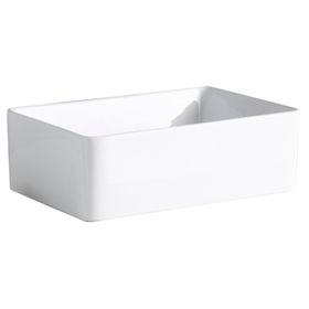 Lavamanos sobreponer 12x37x23.5 cm blanco