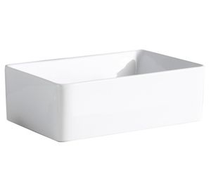 Lavamanos sobreponer 12x37x23.5 cm blanco