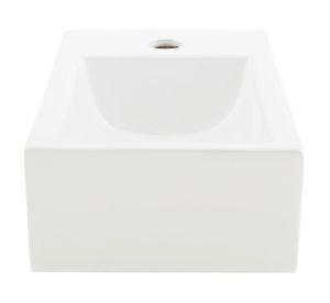 Lavamano sobreponer 45.5 cm loza blanco