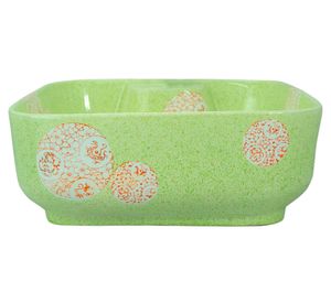 Lavamano sobreponer 8 litros loza verde