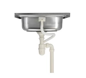 Lavaplatos sobreponer 50x50 cm gris Splendid