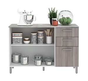 Mueble de cocina 2 puertas 82.5x119.8x37.9 cm CZ gris