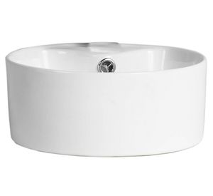 Lavamano sobreponer 32 cm loza blanco