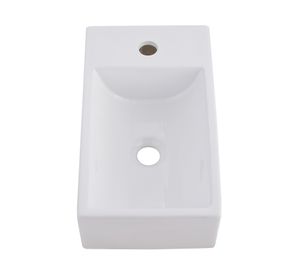 Lavamano sobreponer 48 cm loza blanco