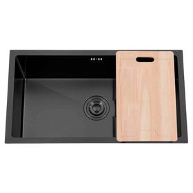 Lavaplato 40 cm bajo encimera negro