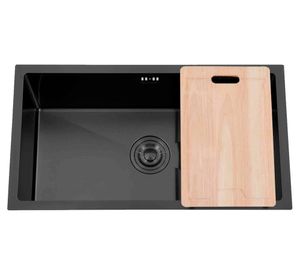 Lavaplato 40 cm bajo encimera negro