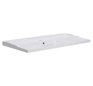 Lavamano 47 cm sobreponer blanco