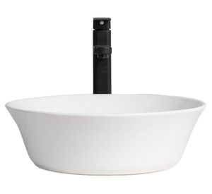 Lavamanos sobreponer 12.5x42x42 cm SLC894B blanco