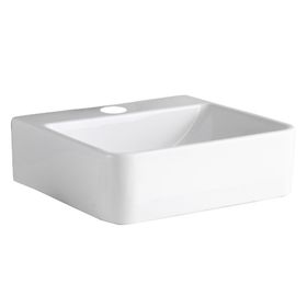 Lavamano sobreponer 41 cm loza blanco