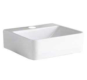 Lavamano sobreponer 41 cm loza blanco