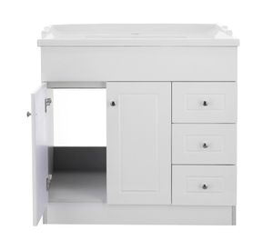 Mueble vanitorio 80 cm B80PHD-B+F-80 blanco Domsa