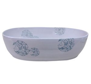 Lavamano sobreponer 8 litros loza blanco