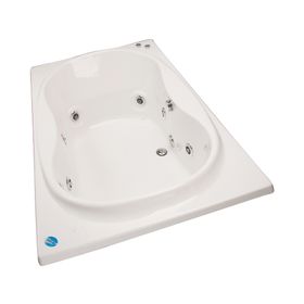 Tina hidromasaje 183 x 107 cm 8 jets derecha Evros blanco