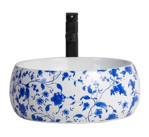 Lavamanos sobreponer 15.5x40x40 cm SLC822 porcelana