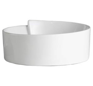 Lavamanos sobreponer 14.5x37x37 cm blanco