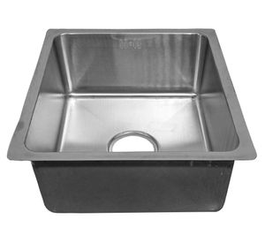 Lavaplato 38.5 cm bajo encimera gris