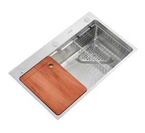 Cubierta lavaplatos MDS7545A plateado 20x45x75 cm