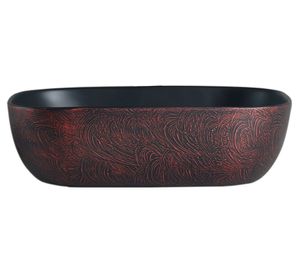 Lavamano sobreponer 8 litros loza negro