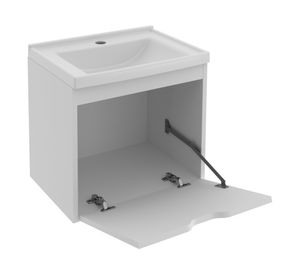 Mueble vanitorio aéreo 38.4 cm BN blanco