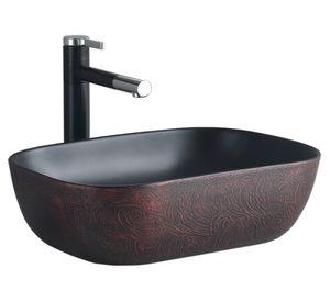 Lavamano sobreponer 8 litros loza negro