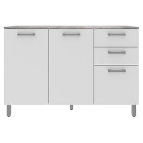 Mueble de cocina 2 puertas 82.5x119.8x37.9 cm CZ blanco