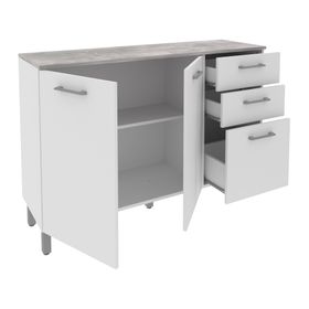 Mueble de cocina 2 puertas 82.5x119.8x37.9 cm CZ blanco