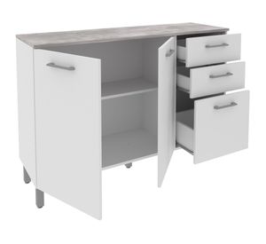 Mueble de cocina 2 puertas 82.5x119.8x37.9 cm CZ blanco