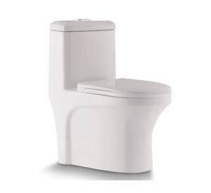 WC one piece piso 30 cm Botón Dual SD1001-300B blanco