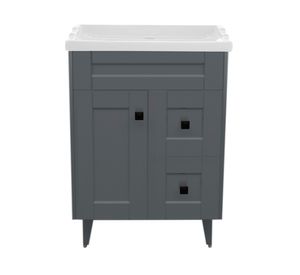 Mueble vanitorio 60 cm BM-DELUXE-N60SKG+F-6 gris
