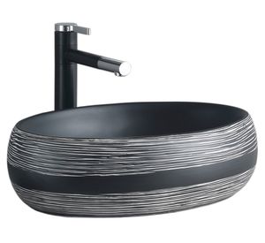 Lavamanos sobreponer 14.5x49x35.5 cm SLC880 Inca Black