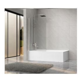 Mampara Pivote perfil cromado 140x80x3.5 cm