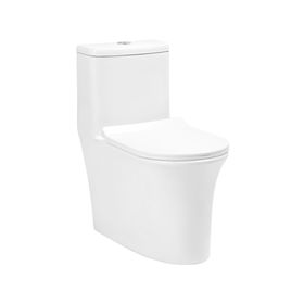 WC one piece piso 30 cm Helios botón dual blanco