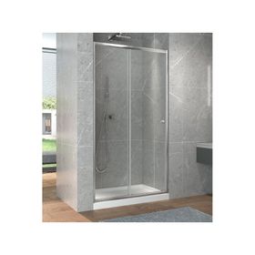 Mampara Eko perfil cromado 190x120x3.5 cm