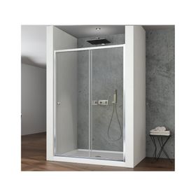 Mampara Eko perfil cromado 190x120x3.5 cm