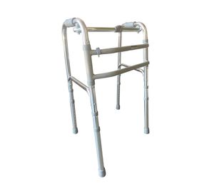 Andador doble barra desarmable aluminio 75-95x40x49 cm