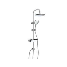 Columna ducha Kalla con repisa cromo 98x20x35 cm