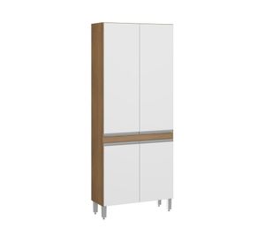 Estante organizador Sabrina 195x80x32 cm blanco/avellana