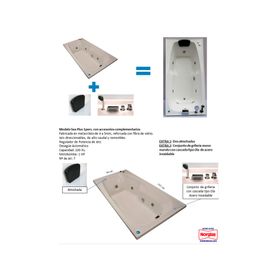 Tina hidromasaje 183x90 cm 7 jets izquierda Sea Plus