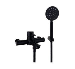 Monomando de tina ducha Sensus negro