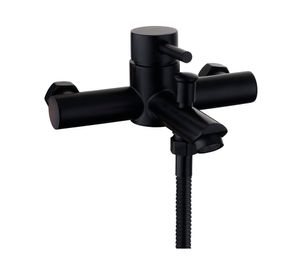 Monomando de tina ducha Sensus negro