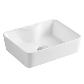 Lavamanos sobreponer rectangular 49 cm blanco