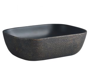 Lavamanos sobreponer SLC895 Arena Dorado negro/dorado