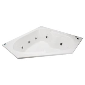 Tina hidromasaje 150x150 cm izquierda 7 jets Creta Plus