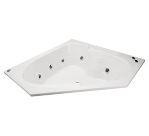 Tina hidromasaje 150x150 cm izquierda 7 jets Creta Plus