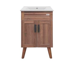 Kit mueble vanitorio BM5040 80x40x50 cm nogal