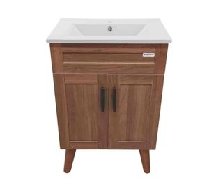 Kit mueble vanitorio BM5040 80x40x50 cm nogal